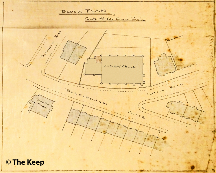 All Saints Church Hall site plan 1896