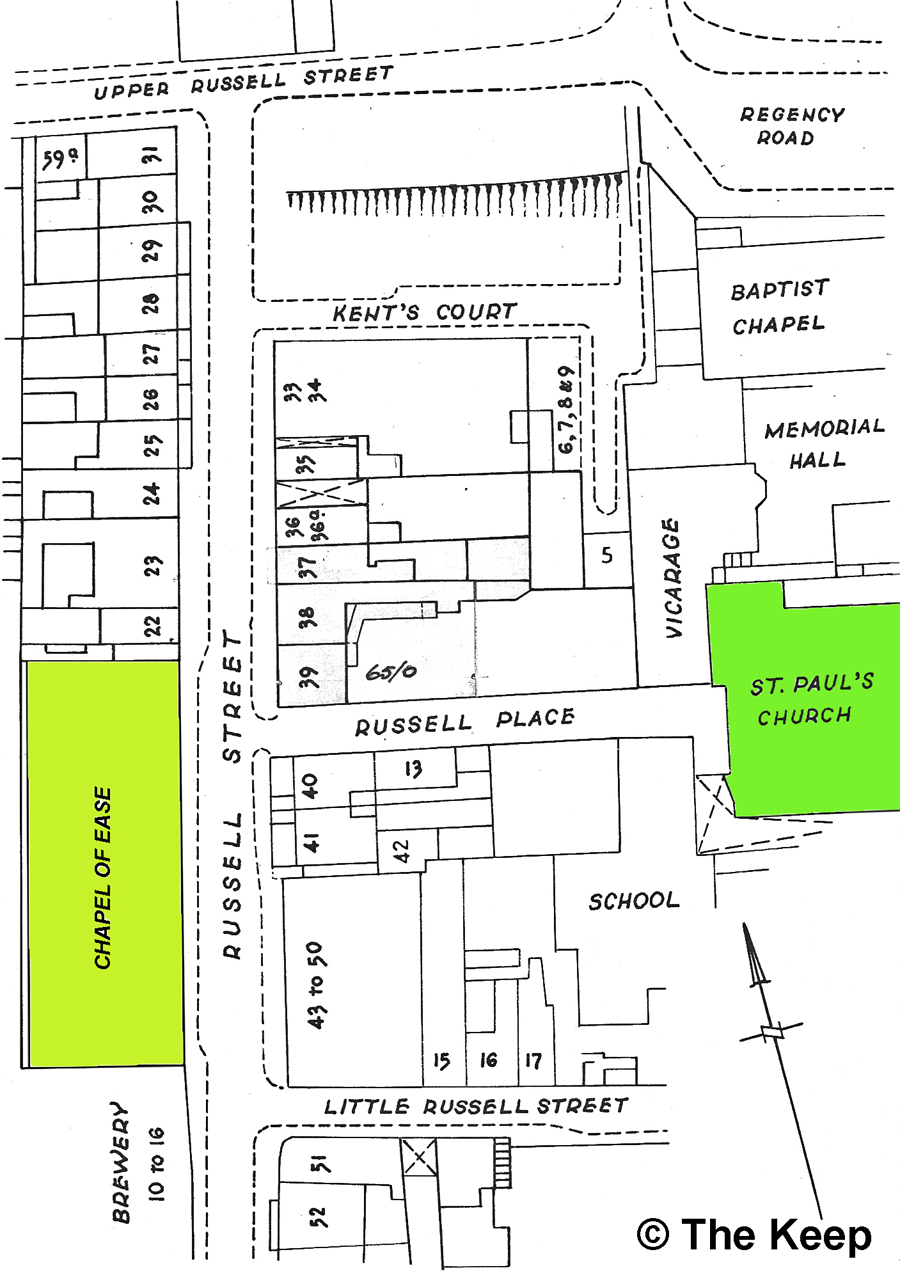 Location of the Holy Ressurection Church