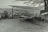 1972-02-10 Bevendean Road - view down into Lower Bevendean