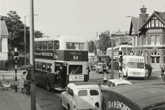 1970s Lewes Road, Hollingdean Road on left and Bear Road on the right