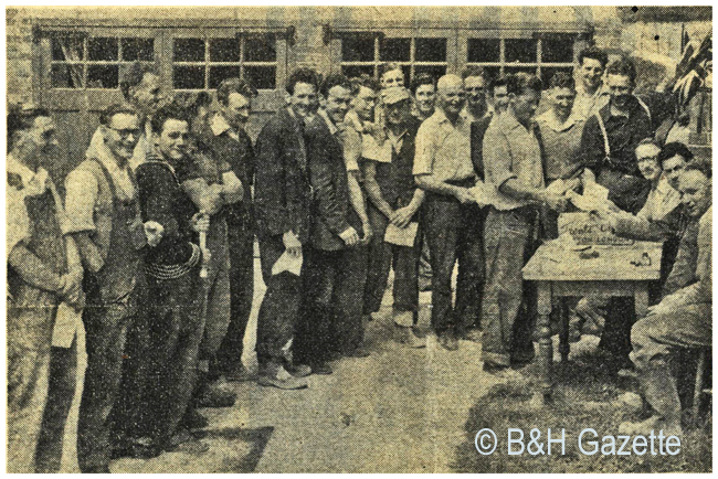 15 June 1955 B&H Gazette Smiles of Happy Men