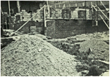 House under construction ground floor level c1956