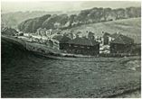 Partly completed houses from hill at end of valley c1956