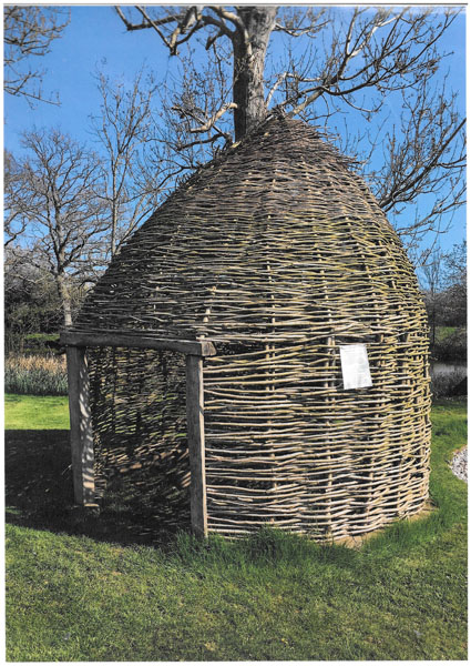 Beehive shaped house at Michelham Priory