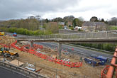 Alteration to Footbridge over the A27 at Falmer in April 2016