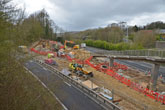 Alteration to Footbridge over the A27 at Falmer in April 2016