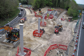 6 May 2016 Rebuilding Footbridge over the A27 at Falmer