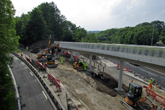 27 May 2016 Rebuilding Footbridge over the A27 at Falmer
