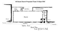 All Souls Church plan 1870