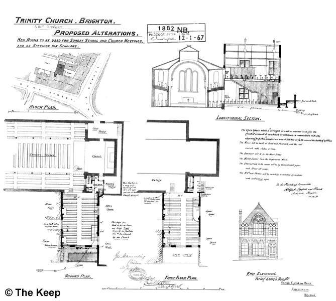 Holy Trinity Church plan 1880