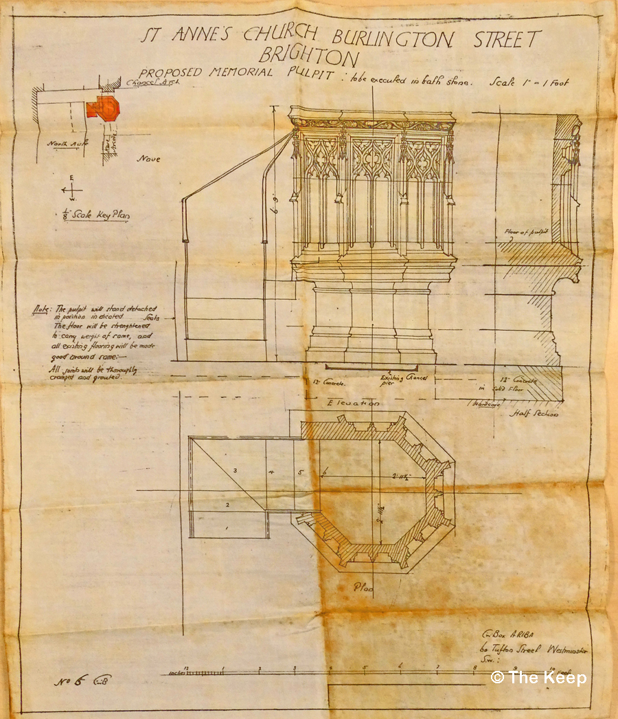PAR263/4/2/4 Plan of Pulpit