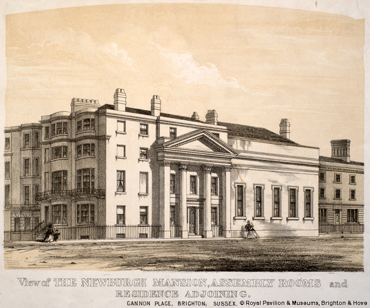 Newburgh Mansion on corner of St Margaret's Place and Cannon Place
