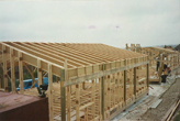 The completed masonite roof of plot 8 May 1998