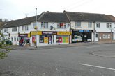 Shops at the top of the Avenue in April 2020