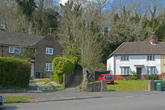 Path from the Avenue to Jevington Drive in May 2021