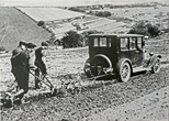 1940s Car Pulling Plough at Brownloaf Farm