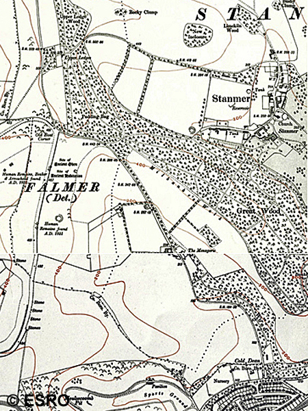 1932 Map of Coldean