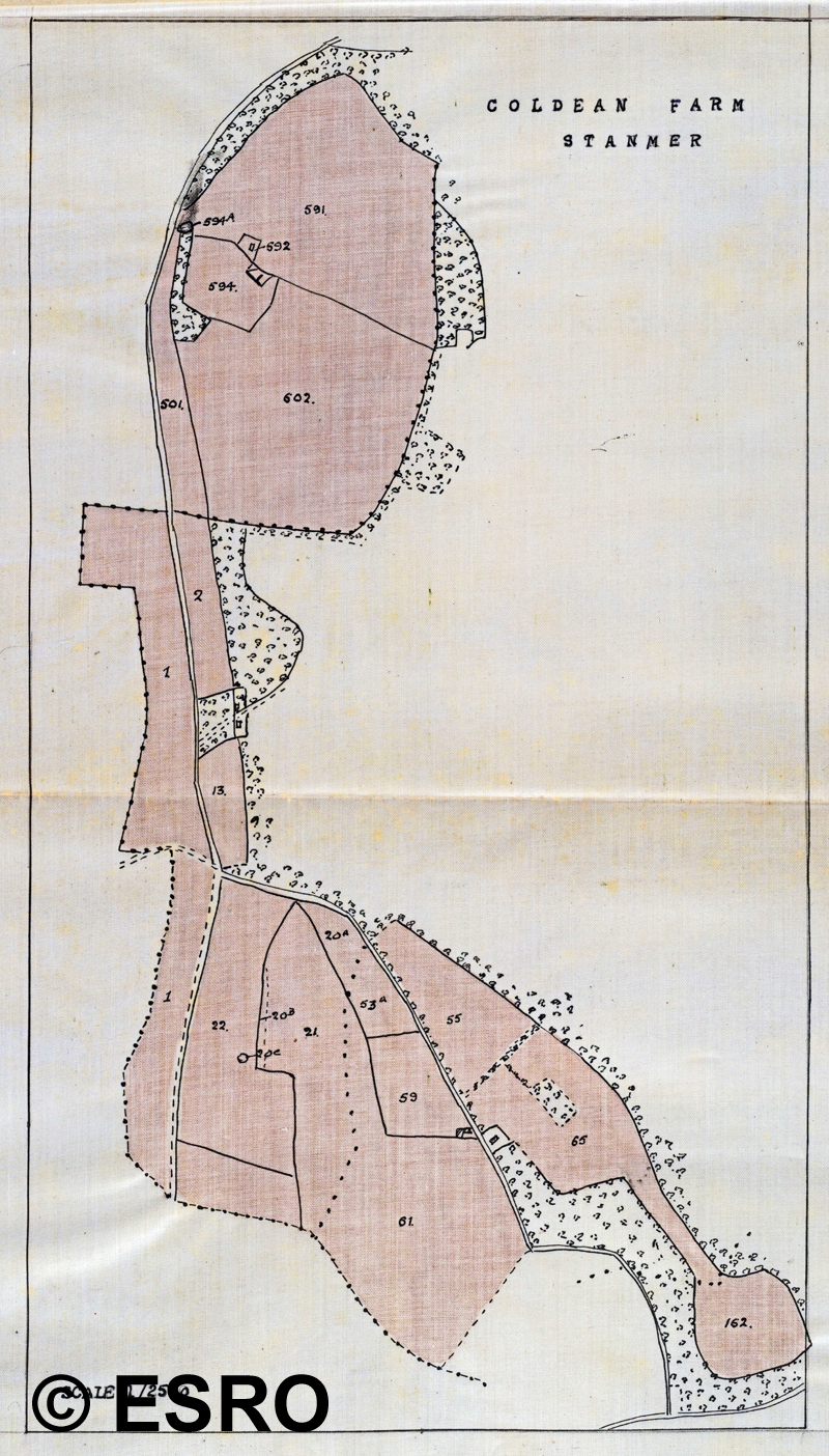 1933 Map of Coldean Farm